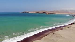 🇵🇪 Paracas National Reserve Peru 4K Drone Footage [upl. by Nnylyak804]