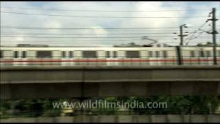 Delhi Metro in action [upl. by Yesnek458]