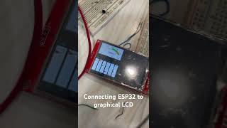 Connecting ESP32 to graphical LCD arduino connectlcdtoesp32 [upl. by Eentirb]