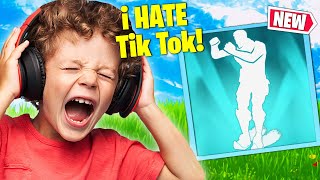 Trolling ANGRY Kid With NEW Slalom Style TikTok EMOTE [upl. by Enilra192]