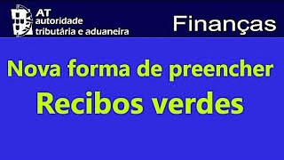 Como emitir Fatura Recibo 2024  Recibos Verdes  Portal das Finanças [upl. by Ikila734]