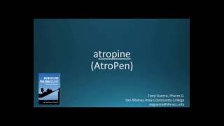 How to pronounce atropine AtroPen Memorizing Pharmacology Flashcard [upl. by Dan]