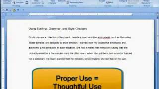 How to Use Microsoft Words Spelling Grammar and Style Checker [upl. by Einuj]