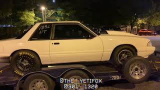 TURBO K SERIES HATCH VS NITROUS SBF FOXBODY [upl. by Leoj157]