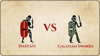 ROME II Total War  Hastati VS Galatian Swords [upl. by Maure524]