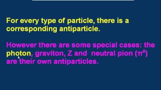 P07 Particles and Antiparticles Matter and Antimatter [upl. by Suirad]