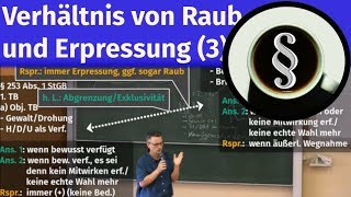 Verhältnis von Raub und Erpressung Teil 3 [upl. by Fagen945]