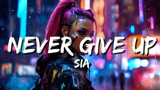 Sia  Never Give Up Lyrics [upl. by Natanoj]