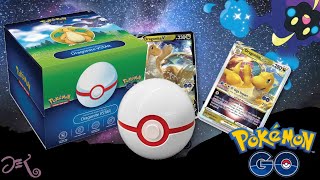 AMAZING PULLS Pokémon Go TCG Dragonite Premier Deck Holder Collection Box Opening [upl. by Queridas432]