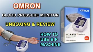 Omron M2 Basic Blood Pressure Monitor Unboxing amp Review  How To Use Blood Pressure Monitor HEM7120 [upl. by Abercromby]