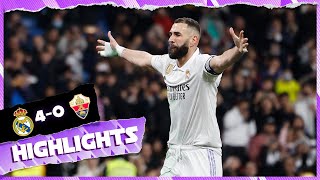 Real Madrid 40 Elche CF  HIGHLIGHTS  LaLiga 202223 [upl. by Akir]