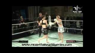 Brutal Female Muaythai Knockout [upl. by Hugo646]