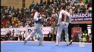 80kg Yousef Karami IRI vs USA Steven Lopez world taekwondo Qualification 2011 [upl. by Nylac972]