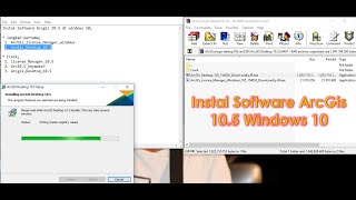 Instal software ArcGis 105 Windows 10 [upl. by Cianca]