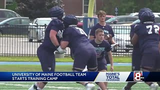 UMaine football team starts training camp [upl. by Durward]