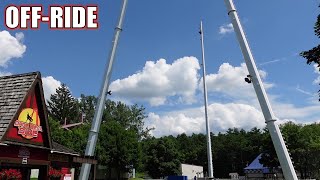 Dare Devil Dive OffRide Footage Six Flags Great Escape Sky Coaster  NonCopyright [upl. by Amin]