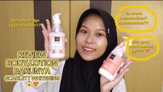 REVIEW BODY LOTION BARUNYA SCARLETT WHITENING brightmoodboosterscarlett  by Khoiriah [upl. by Yvaht]