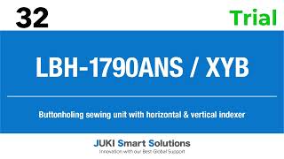 JUKI LBH1790ANSXYB Buttonholing Sewing Unit with Horizontal amp Vertical Indexer [upl. by Htaras]