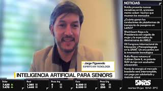 Jorge Figueredo  Inteligencia Artificial para Seniors  Monitor Económico  5díasTV [upl. by Joub691]