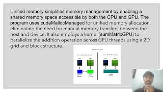 MATRIX ADDITION WITH UNIFIED MEMORY AY [upl. by Howlend745]