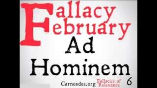 Ad Hominem Logical Fallacy [upl. by Anelet]