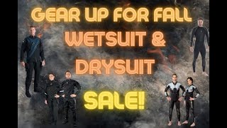 In Stock Drysuit and Wetsuit Blowout Sale at Dive Right In Scuba [upl. by Ajaj]