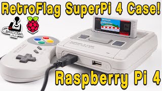 New RetroFlag SuperPi 4 Case SNES Case For Raspberry Pi 4 [upl. by Jonna]