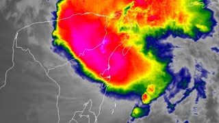 Satellite Loop of Major Hurricane Beryl June 29  July 5 [upl. by Tuddor]