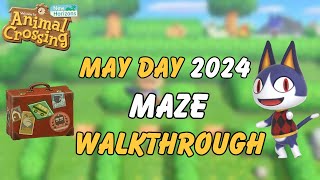 May Day 2024  Maze Walkthrough in ACNH [upl. by Kettie]