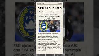 PSSI protes ke AFC dan FIFA terkait wasit shorts timnas football indonesia youtubeshorts [upl. by Nipha]