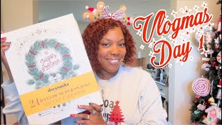 VLOGMAS 2024  THIS YEARS ADVENT CALENDARS  FAMILY ROOM CHRISTMAS DECOR [upl. by Nodlew996]