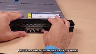 Lenovo ThinkSystem SR630 V4 installing an OCP module [upl. by Aileme]