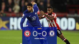 Brentford 00 Chelsea  Premier League Highlights [upl. by Anilac9]