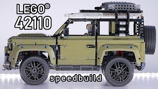 LEGO 42110 Speedbuild  LEGO Land Rover Defender 2020 Speed Build  LEGO 42110 Review [upl. by Caro886]