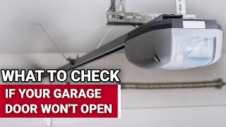 What To Check If Your Garage Door Wont Open  Ace Hardware [upl. by Labaw]