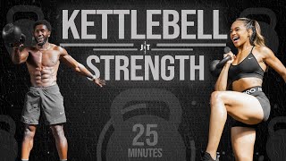 25 Minute Kettlebell Strength Workout Advanced [upl. by Nogem]