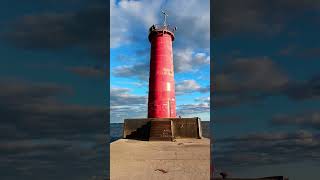 Sheboygan lighthouse Sheboygan north Side pier Wisconsin sheboygan wisconsin [upl. by Akiras]