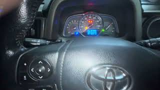 2013 TOYOTA RAV 4 tyre pressure warning reset [upl. by Norramic]