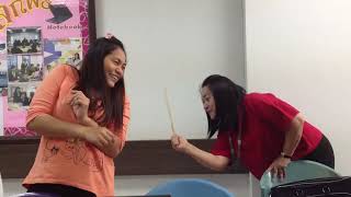 School punishment  Lady teacher spanking teenage girls by back caning funny [upl. by Drawyah502]