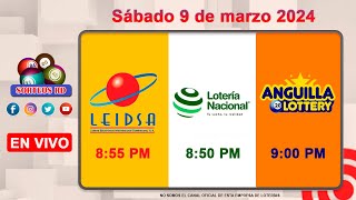 Lotería Nacional LEIDSA y Anguilla Lottery en Vivo 📺│Sábado 9 de marzo 2024  855 PM [upl. by Nuahsor]