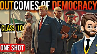 Outcomes Of Democracy Class 10  One Shot Animated Full Explanation  Outcomes of democracy Civics [upl. by Fein223]