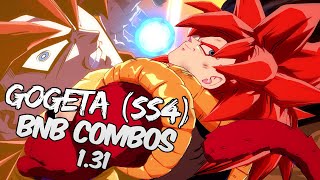 OUTDATED DBFZ 131 Gogeta SS4 BnB  Advanced Combos  DRAGON BALL FighterZ [upl. by Corinne]