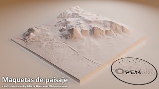 Modelos 3D para imprimir QGis y DEMto3D [upl. by Leupold466]