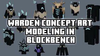 Unschooling with Fin  Minecraft Warden Concept Art Modeling in Blockbench [upl. by Tigram]