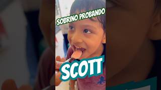 Sobrino prueba por primera vez emulsión scott jarabe para súper héroes [upl. by Ahsotan]