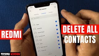 How to Delete Multiple or All Contacts From Redmi Mi Xiaomi Phones [upl. by Hiett]