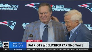 Bill Belichick leaves New England Patriots after agreeing to quotpart waysquot with Robert Kraft [upl. by Sashenka486]