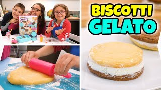 BISCOTTI GELATO FATTI IN CASA Ricetta Facile e Giocosa Famiglia GBR [upl. by Ihsar939]