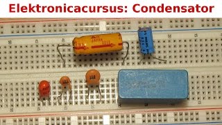 Elektronicacursus Condensator Deel 33 [upl. by Fraze405]