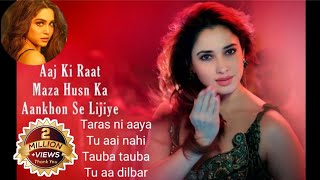 Aaj ki raatTarasTu aai nahiTauba taubaTu aja dilbar Bollywood super hit songs 2024viralsongs [upl. by Uzial]